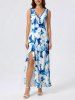 Flowers Print Matching Hawaii Beach Outfit For Couples -  
