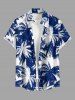 Matching Hawaii Shirt and Romper Beach Outfit Coconut Tree Print For Couples -  