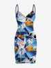 Coconut Tree Letters Print Matching Hawaii Beach Outfit For Couples -  