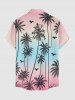 Coconut Tree Ombre Print Matching Hawaii Beach Outfit For Couples -  