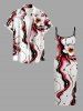Fluid Flower Print Hawaii Dress -  
