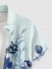Flower Leaf Print Matching Hawaii Beach Outfit For Couples -  
