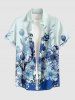 Flower Leaf Print Matching Hawaii Beach Outfit For Couples -  