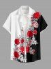 Tropical Leaf Flower Print Matching Hawaii Beach Outfit For Couples -  