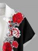 Tropical Leaf Flower Print Matching Hawaii Beach Outfit For Couples -  