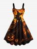 Halloween Wizard Pumpkin Castle Bat Print Matching Outfit For Couples -  