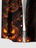 Halloween Wizard Pumpkin Castle Bat Print Matching Outfit For Couples -  