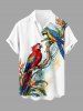 Parrot Flower Tropical Leaf Print Matching Hawaii Beach Outfit For Couples -  