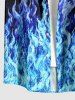 Tenue de plage hawaïenne assortie pour couples avec imprimé flamme dégradé galaxie - Pers 