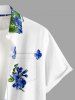 Leaf Flower Print Matching Hawaii Beach Outfit For Couples -  