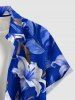 Flowers Leaf Print Matching Hawaii Beach Outfit For Couples -  
