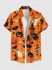 Halloween Pumpkin Witches Ghost Bat Skulls Print Matching Outfit For Couples -  