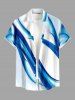 Ombre Curve Print Matching Hawaii Beach Outfit For Couples -  