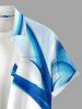 Ombre Curve Print Matching Hawaii Beach Outfit For Couples -  