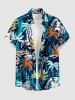 Coconut Tree Print Matching Hawaii Beach Outfit For Couples -  