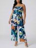Coconut Tree Print Matching Hawaii Beach Outfit For Couples -  