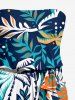 Coconut Tree Print Matching Hawaii Beach Outfit For Couples -  