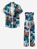 Coconut Tree Print Matching Hawaii Beach Outfit For Couples -  