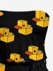 Building Blocks Duck Print Matching Hawaii Beach Outfit For Couples -  