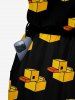 Building Blocks Duck Print Matching Hawaii Beach Outfit For Couples -  
