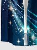 Galaxy Curve Glitter 3D Print Matching Hawaii Beach Outfit For Couples -  