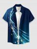Galaxy Curve Glitter 3D Print Matching Hawaii Beach Outfit For Couples -  