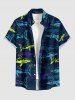 Sharks Print Matching Hawaii Beach Outfit For Couples -  