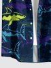 Sharks Print Matching Hawaii Beach Outfit For Couples -  