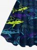Sharks Print Matching Hawaii Beach Outfit For Couples -  
