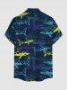 Sharks Print Matching Hawaii Beach Outfit For Couples -  