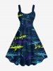 Sharks Print Matching Hawaii Beach Outfit For Couples -  