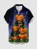 Halloween Pumpkin Flowers Galaxy Glitter 3D Print Matching Outfit For Couples -  