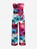 Coconut Tree Cloud Sky Print Matching Hawaii Beach Outfit For Couples -  