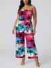 Coconut Tree Cloud Sky Print Matching Hawaii Beach Outfit For Couples -  