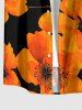 Flower Print Matching Hawaii Beach Outfit For Couples -  