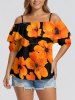 Flower Print Matching Hawaii Beach Outfit For Couples -  
