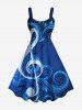 Music Symbol Ombre Print Matching Hawaii Beach Outfit For Couples -  