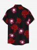 Skulls Flower Print Matching Outfit For Couples -  