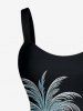 Coconut Tree Glitter 3D Print Matching Hawaii Beach Outfit For Couples -  