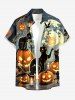 Halloween Pumpkin Cat Moon Print Matching Outfit For Couples -  