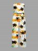 Coconut Tree Tie Dye Cloud Print Matching Hawaii Beach Outfit For Couples -  