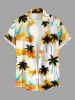 Coconut Tree Tie Dye Cloud Print Matching Hawaii Beach Outfit For Couples -  