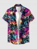Coconut Tree Tie Dye Print Matching Hawaii Beach Outfit For Couples -  