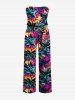 Coconut Tree Tie Dye Print Matching Hawaii Beach Outfit For Couples -  
