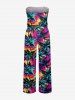 Coconut Tree Tie Dye Print Matching Hawaii Beach Outfit For Couples -  