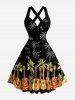 Coconut Tree Pineapple Guitar Print Matching Hawaii Beach Outfit For Couples -  