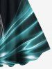 Coconut Tree Glitter 3D Print Hawaii Tank Dress(Adjustable Shoulder Strap) -  