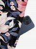 Flower Leaf Branch Print Matching Hawaii Beach Outfit For Couples -  