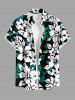 Hibiscus Flower Leaf Print Matching Hawaii Beach Outfit For Couples -  