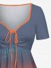 Coconut Tree Sun Ombre Print Matching Hawaii Beach Outfit For Couples -  